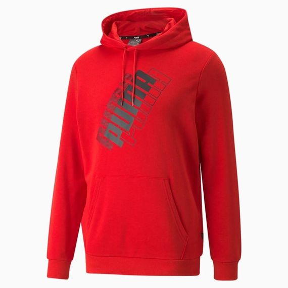 Худи мужской Puma Power Logo Hoodie 847378 11 (красный, мужской, спортивный, хлопок, бренд пума)