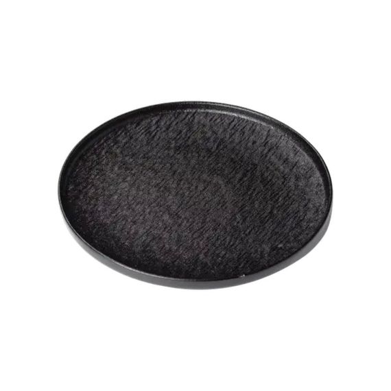 Тарілка порцелянова 25 см плоска чорна HP-7-735 | Зображення 2