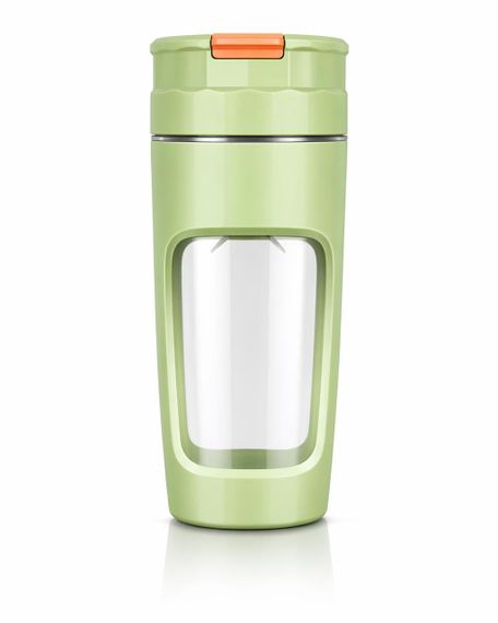 Портативный блендер P2060R на 600 мл, Tritan BPA-free, аккумуляторный с 4 лезвиями, USB Type-C, зеленый | Зображення 1