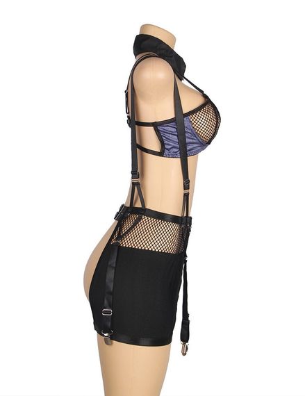 Костюм Поліцейської Star Night бюстьє із застібкою-блискавкою спереду та відкритою спиною+спідниця (без коробки) sexstyle | Зображення 18