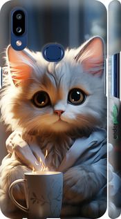 Чохол на Samsung Galaxy A10s A107F Білий кіт "5646m-1776-2448"