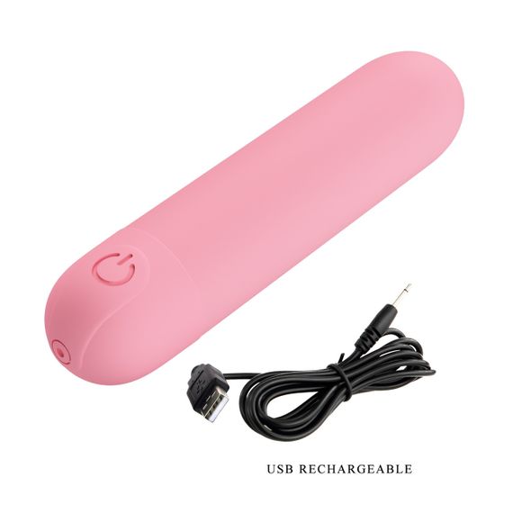 Перезаряджувана вібропуля Pretty Love — Stefan Light pink, BI-300085-3 Sex Aura | Зображення 9