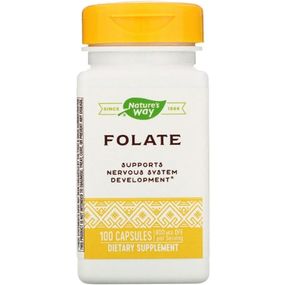 Фолиевая кислота Nature's Way Folate 800 mcg 100 Caps NWY-40451