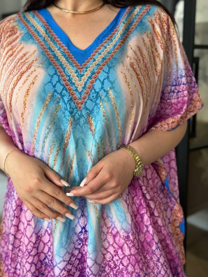 Довга сукня-туніка рожева PLUS SIZE | Зображення 7