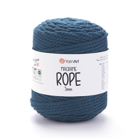 Пряжа YarnArt Macrame Rope 5 мм 789 бавовняний шнур для макраме, панно та кашпо