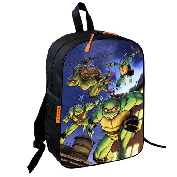 Рюкзак школьный детский 36х27см Черепашки-ниндзя для мальчика (00789)