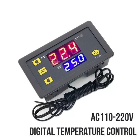 Цифровой термостат AC терморегулятор датчик контроля температуры 110-220v | Зображення 4