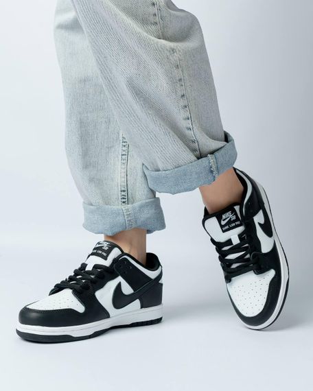 Жіночі кросівки SB Dunk Low Retro White Black | Зображення 6