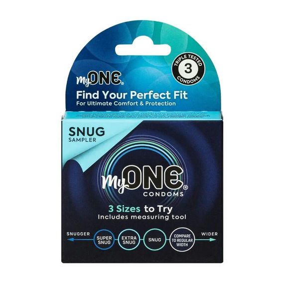 Презервативы MyONE Snug 3 Sampler шт, картонная коробка Sex Aura