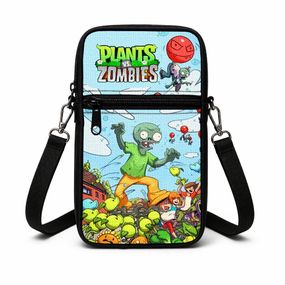 Сумка-чохол для телефону Plants vs. Zombies дитяча сумка через плече, водонепроникна міні-сумка (4979)