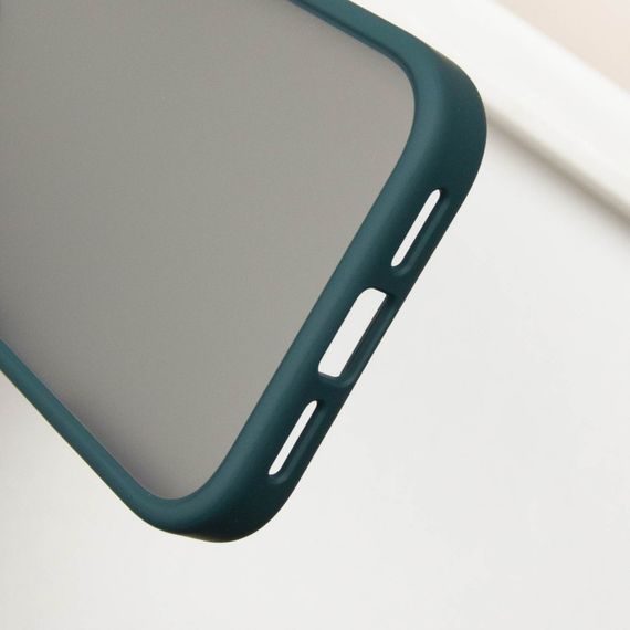 TPU+PC чохол Metal Buttons для Apple iPhone 16 Pro (6.3") Зелений | Зображення 4