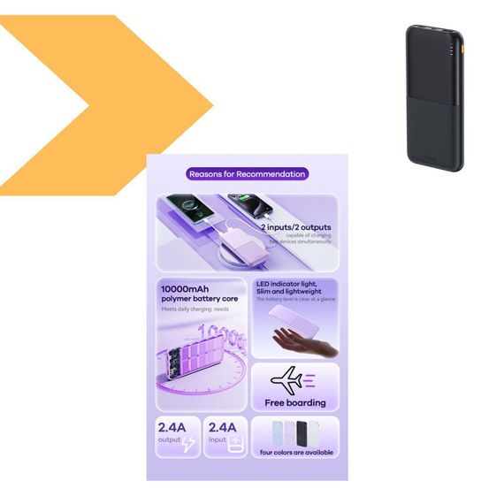 Павербанк з ємністю 10000 mAh, швидка зарядка, REMAX, RPP-23 (47234-RPP 23_396) | Зображення 1