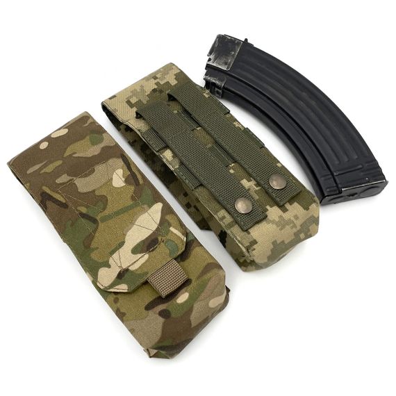 Підсумок на два магазини АК-2 Піксель ММ-14 (olive) Cordura 500D Molle закритий | Зображення 3