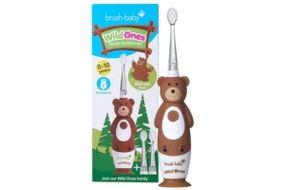 Дитяча електрична зубна щітка Brush-Baby Sonic Toothbrush WildOnes (від 0 до 10 років) Ведмідь