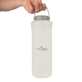 Пляшка м'яка Tribe Soft Bottle 1,5 л Crystal White, велика складана фляга-гідратор туризм, пляшка тріб спорт похід