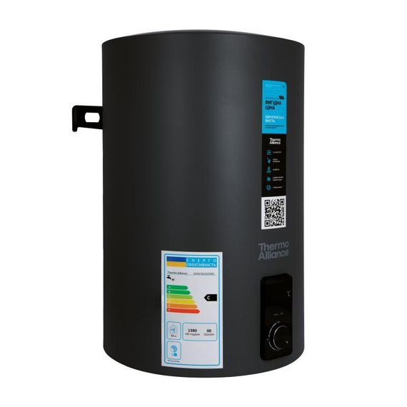 Водонагрівач електричний Thermo Alliance 100 л Black, вертикальний, сухий ТЕН 2,0 кВт D100V20J3 (D)KВ | Зображення 2