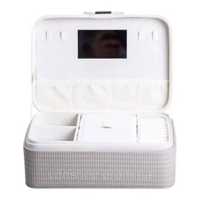 Скринька для прикрас із еко шкіри 24.5×17×10 органайзер для ювелірних виробів HP-5-38