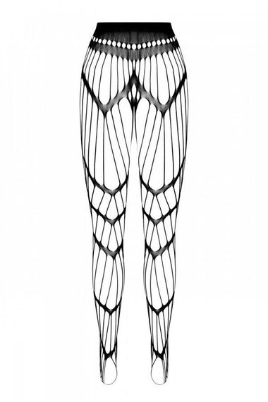 Еротичні колготки-бодістокінг Passion ECO S006 white | Зображення 3