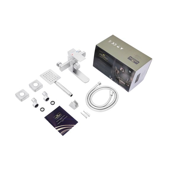 Змішувач для ванни Kroner KRM Edelstahl Kubus - ESG060 (CV023012) | Зображення 2