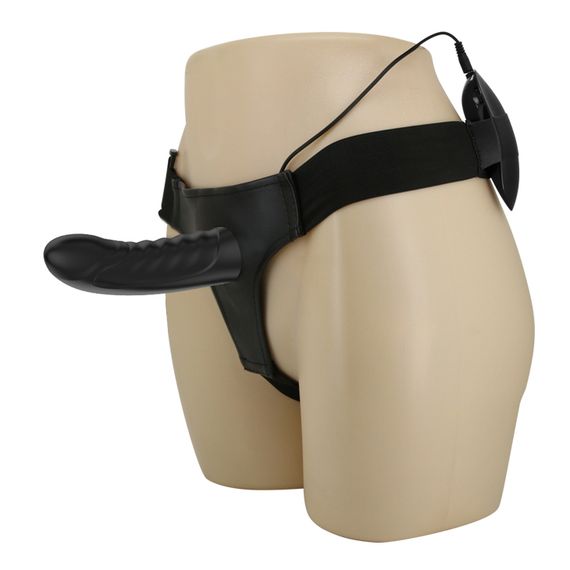 Страпон - Pretty Love Marvin Vibrating StrapOn Harness Black, 16.2 см | Зображення 8