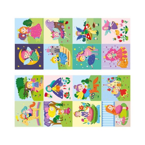 Дитяча розмальовка "Принцеси та феї" РМ-68-04, 16 наліпок | Зображення 2