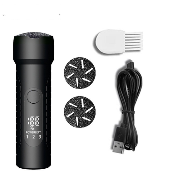 Пемза электрическая для ног пемза с круглыми насадками для ног на USB роликовая пилка Schwarz&Mayer 17 элементов в наборе | Зображення 3