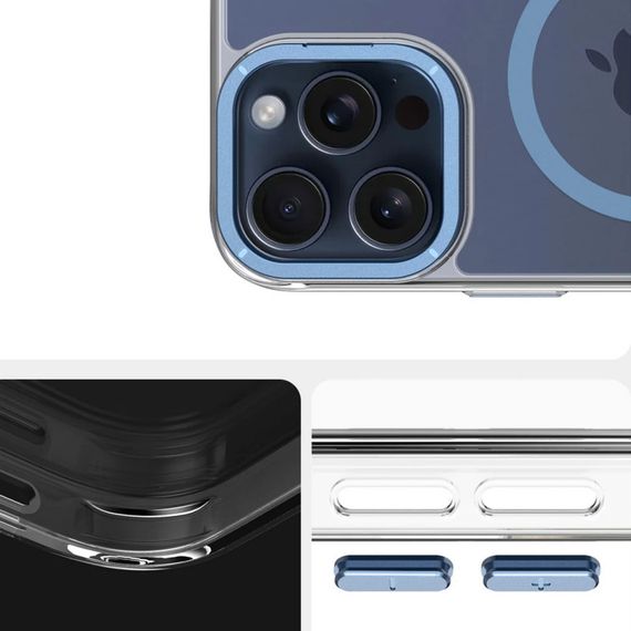 Чохол TPU Space Case Apex with MagSafe для Apple iPhone 15 Pro Max (6.7") Navy Blue | Зображення 4