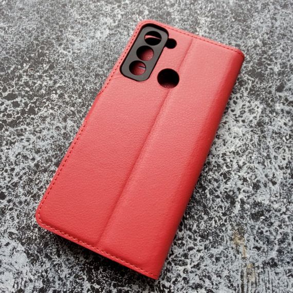 Чохол книжка з кишенями для карт на Tecno POP 5 LTE колір Червоний | Зображення 3