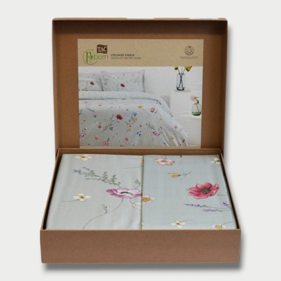 Постельное белье TAC Reborn Organik Satin 200×220 см Lillian | Зображення 4