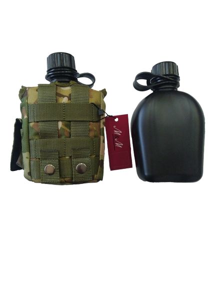 Фляга пластикова 870 мл чорна в чохлі M&M мультикам (213544) | Зображення 6