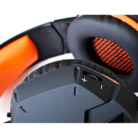 Навушники REAL-EL GDX-7700 SURROUND 7.1 black-orange | Зображення 3