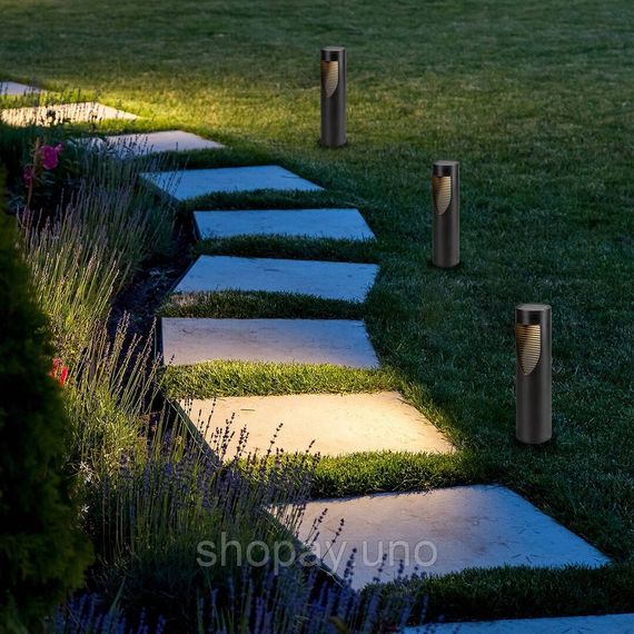 Уличный садовый светильник-столбик / Садовый фонарь на солнечной батарее garden light | Зображення 2