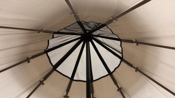 Намет восьмимісний Easy Camp Moonlight Tipi Grey Шатро  на природу Туристична палатка сіра Купольна палатка | Зображення 8