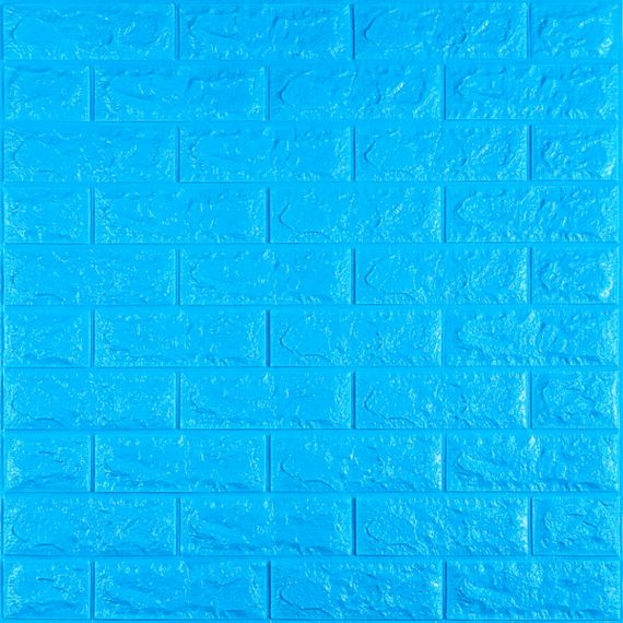 3D панель самоклеющаяся 700x770x7мм кирпич Синий (003-7) SW-00000060