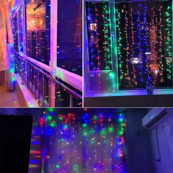 Гірлянда-штора Різнокольоровий XPRO 2х2 м, 192 LED (23456793801_306) | Зображення 4