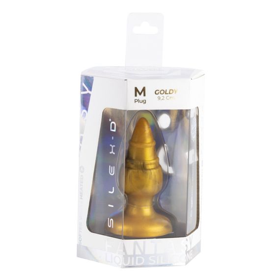 Анальна пробка SilexD Fantasy - Goldy M Plug | Зображення 4
