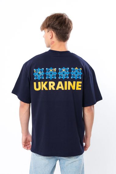Футболка чоловіча "Family look" (оверсайз) Носи своє 48 Синій (p-14981-170986) | Зображення 2