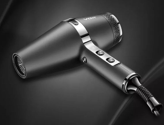 Професійний фен з 4 рівнями обдування і температури VGR V-469, 2400 Вт, 2 насадки (47873- V-469_2270) | Зображення 8
