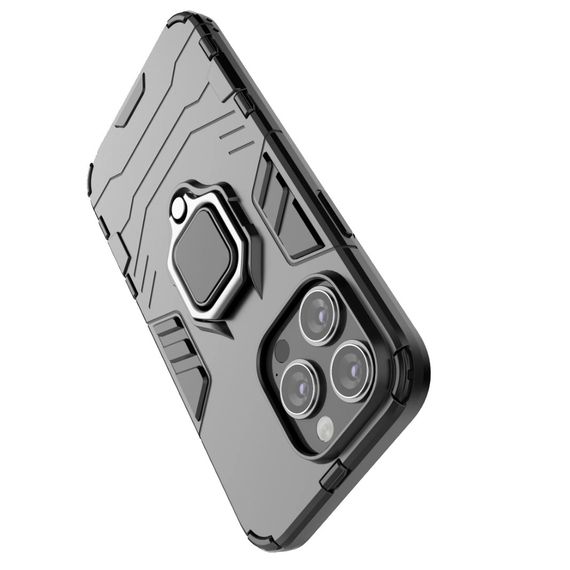 Чехол бампер Primolux Ring Armor для Apple iPhone 13 Pro Max - Black | Зображення 4