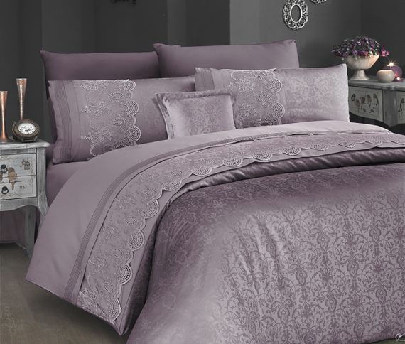 Комплект постільної білизни First Choice Moonlight V. I. P 200x220 Hilary Leylak