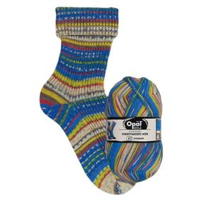 Пряжа шкарпеткова Opal Sockenwolle, серия Hundertwasser, 4057