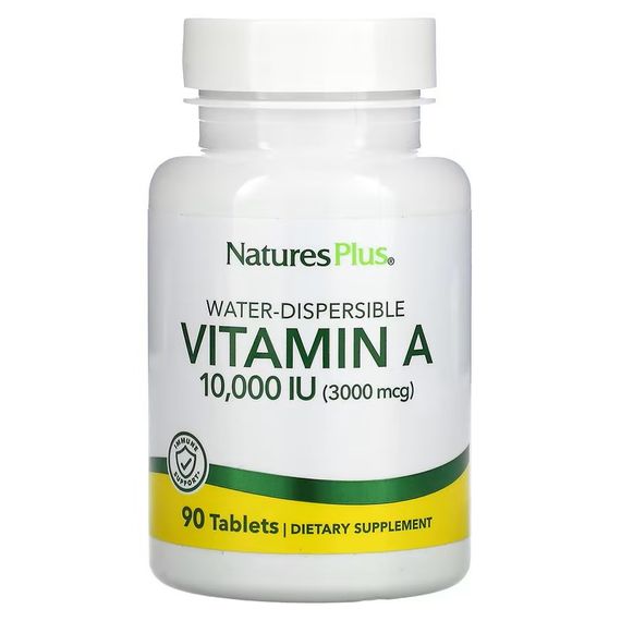 Вітамін А Nature's Plus Vitamin A 10000 IU Water-Dispersible 90 Tablets