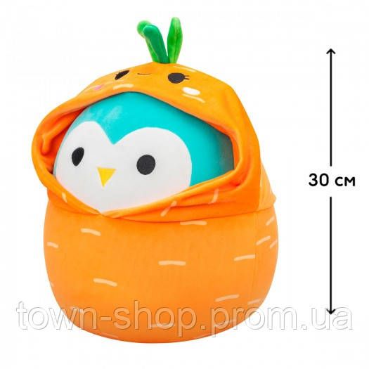 Мягкая игрушка Squishmallows - Сова Винстон (30 cm, в одежде) | Зображення 1