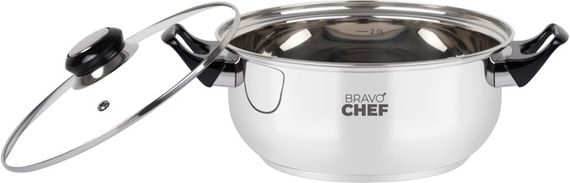 Каструля Bravo Chef 24 см (4.5 л) з бакелітовими ручками | Зображення 2