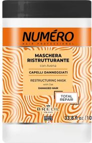 Восстанавливающая маска для волос с экстрактом овса Brelil Professional Numero Total Repair Mask (1000 мл