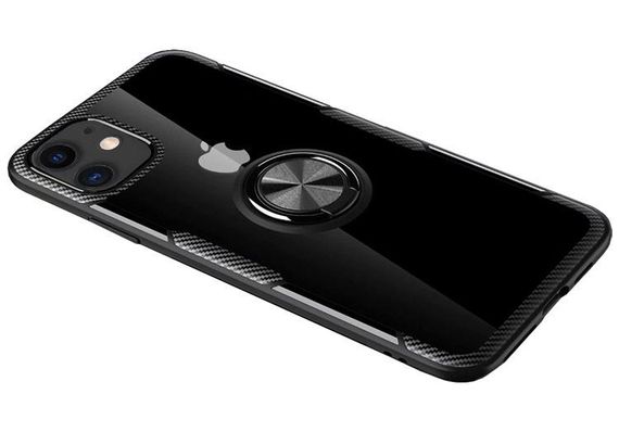 Чехол Primolux Ring Magnetic Stand для Apple iPhone 11 - Black | Зображення 2
