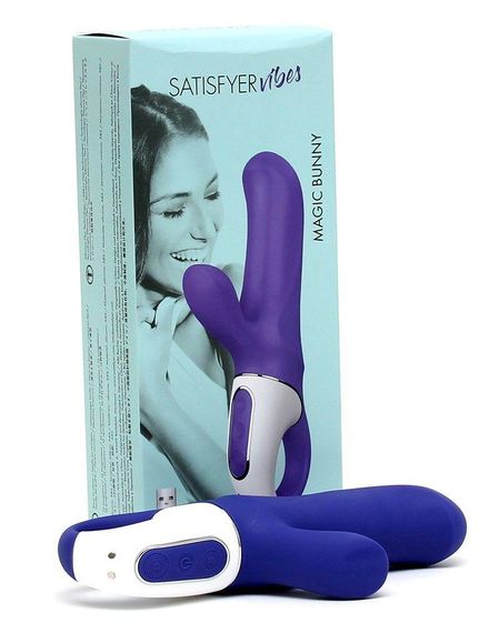 Мощный вибратор-кролик Satisfyer Vibes Magic Bunny, два мотора, литой силикон, 12 режимов работы Sex Aura | Зображення 3