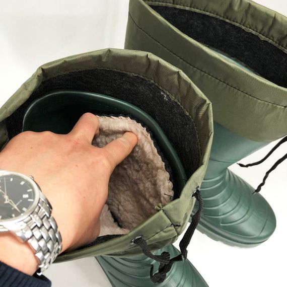 Активные мужские сапоги для охоты 43р, Сапоги из резины для мужчин Теплые рыбалки ZB-97 | Зображення 3