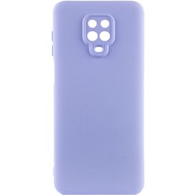 Чохол TPU GETMAN Liquid Silk Full Camera для Xiaomi Redmi Note 9s / Note 9 Pro / Note 9 Pro Max Бузковий / Light purple