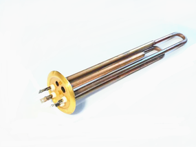 Тен 2000w для бойлера Thermex (Термекс) на фланці D63 з місцем під анод м4 мідний Thermowatt (Італія)